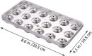Stainless Steel Ice Mold Reusable Ice Trays Ball Shaped Ice Cube Tray Household Freezer Molds for Food, Juice, Popsicles