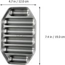1pc Stainless Steel Sausage Mold Mini Ice Cube Tray Silicone Molds Stencils for Silicone Tray Silicone Ice Cube Tray Ice Cream Mold Baby Donut Biscuit Mold 304 Stainless Steel