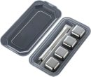 Stainless Steel Ice Cubes, Whiskey Stones, 304 Stainless Steel Ice Cubes, Frozen Ice Granules, Metal Ice Granules, Creative Whiskey, Stainless Steel Tartar, High Cooling Technology (4pcs)