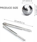 Stainless Steel Ice Cubes 8 Pcs Reusable Whiskey Stones with Ice Tongs Chilling Stones for Whiskey Vodka Beer Wine or Juice