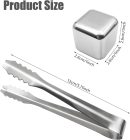 8 pcs Stainless Steel Ice Cubes for Drinks, Reusable Stainless Wine Ice Tong for Whiskey, Vodka, Soda, Wine, Beverage Juice Father's Gifts