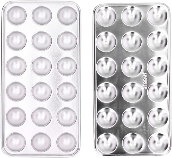 Trays, 304 Stainless Steel Tray with Lid Ice Making Tool for Cocktail, Whiskey, Baby Food and Chocolate