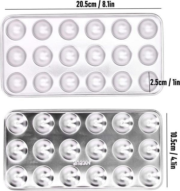 Trays, 304 Stainless Steel Tray with Lid Ice Making Tool for Cocktail, Whiskey, Baby Food and Chocolate - Image 2