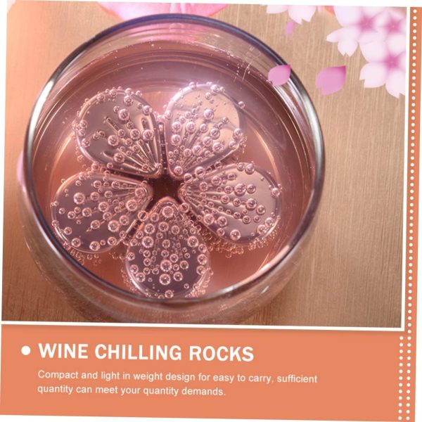 Convenient Wine Rocks Stainless Steel Ice Cube Molds Reusable Leakproof for Whiskey Brandy More Set - Image 2