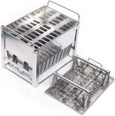 30 Pieces Stainless Steel Popsicle Mold Kit Popsicle Lollipop Ice Cream Stick Holder Commercial Mold with Lid Stick Holder